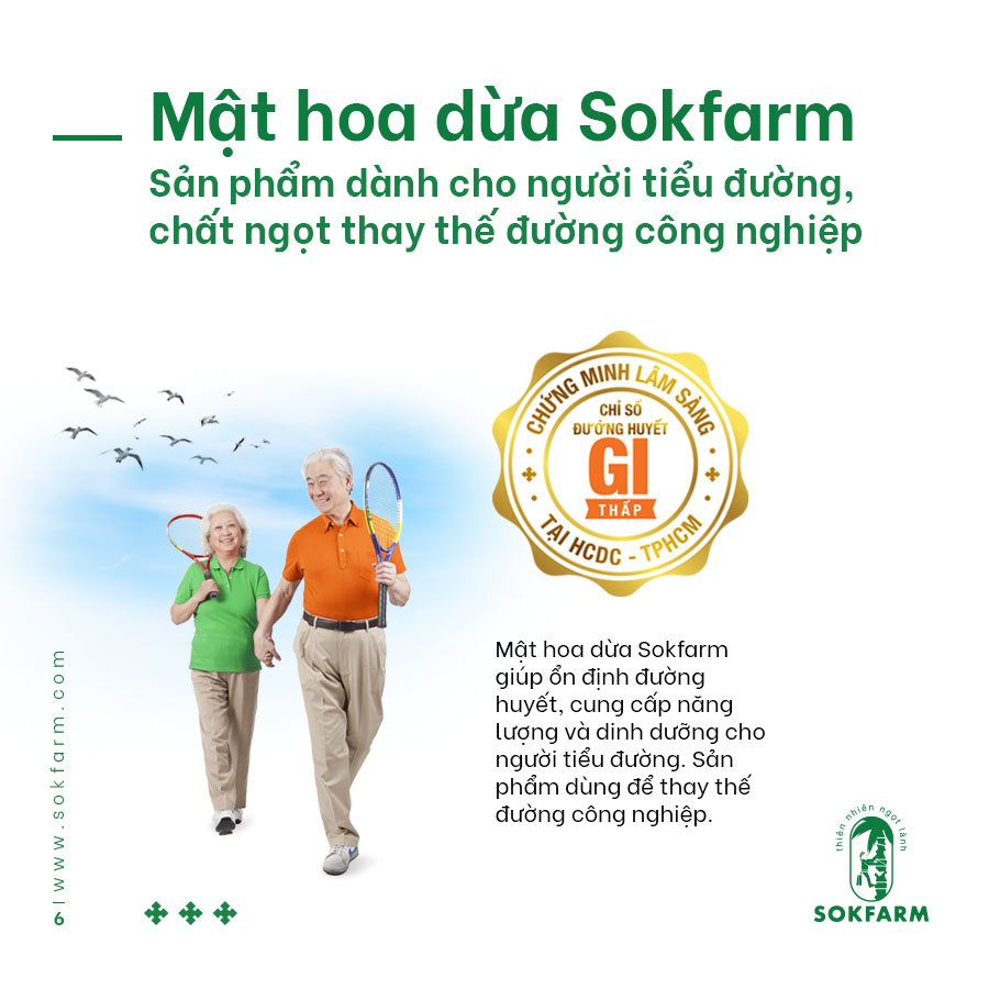 Mật hoa dừa Sokfarm (gói 250g)