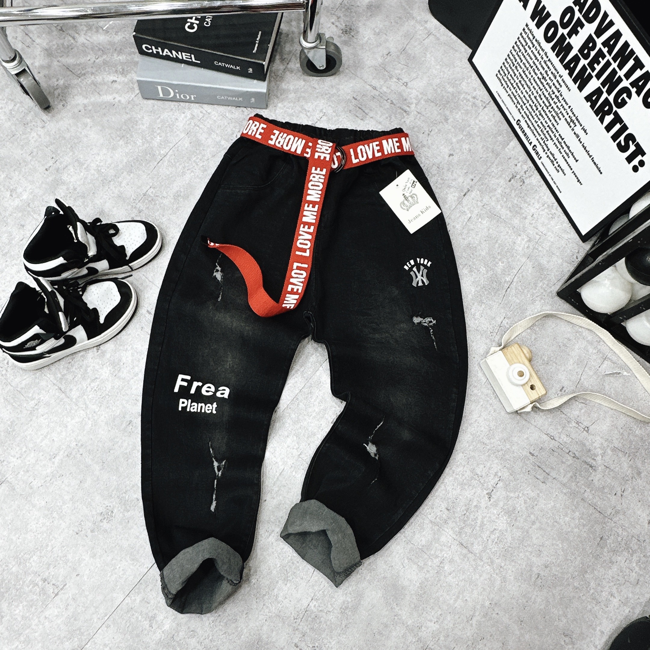 Size đại cồ 36-43kg: quần jean dài bé trai size đại cồ - qjddc