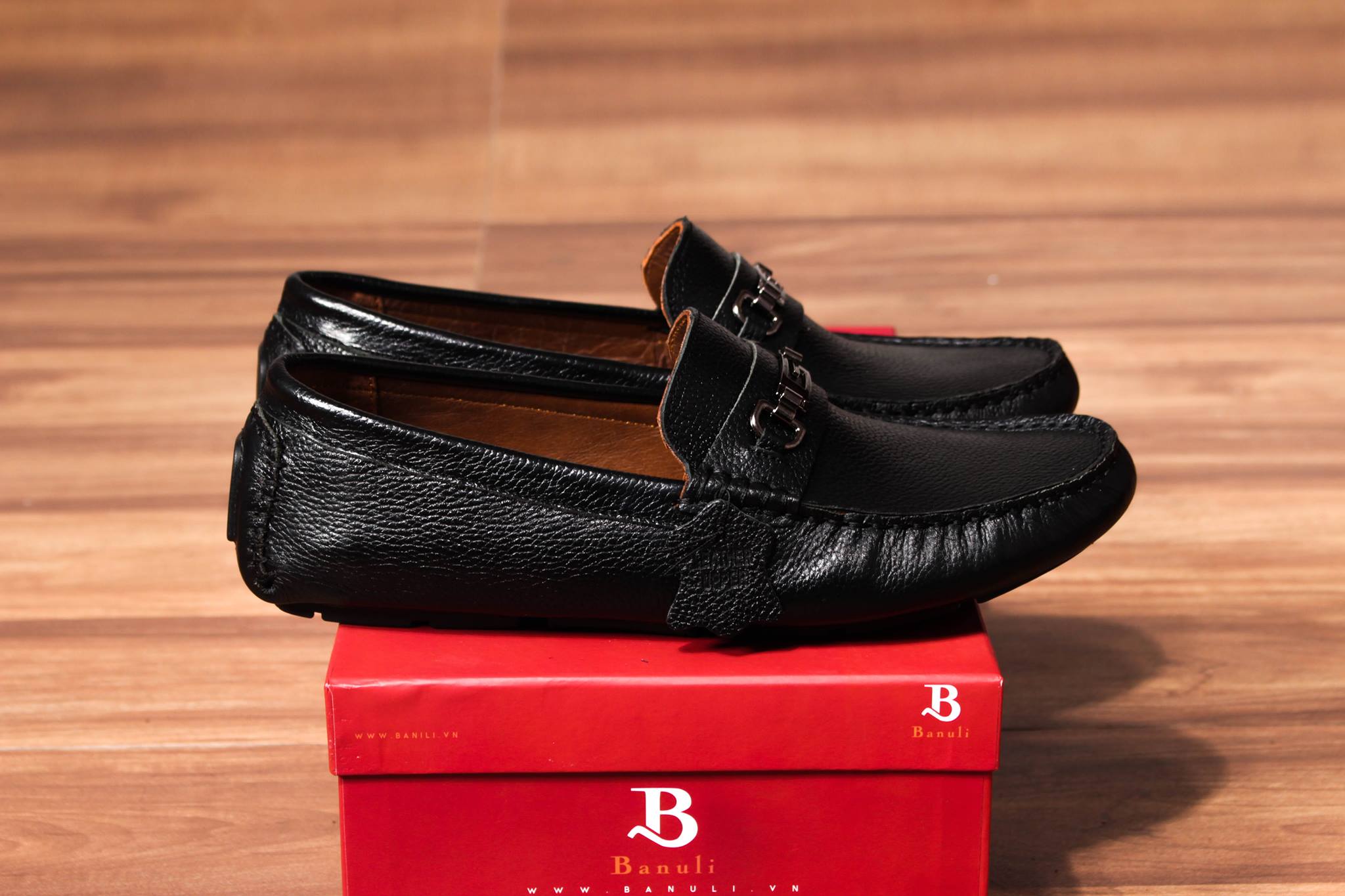 Giày Lười Banuli Nam Da C4ML2T0 - Kiểu Slip-Ons (Moccasins construction)
