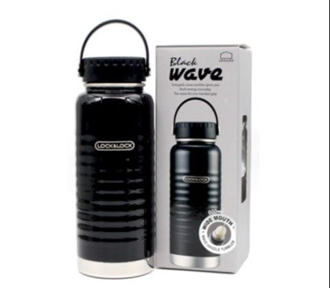 Bình Giữ Nhiệt Lock&Lock Wave Handle 900ml LHC4163BLK
