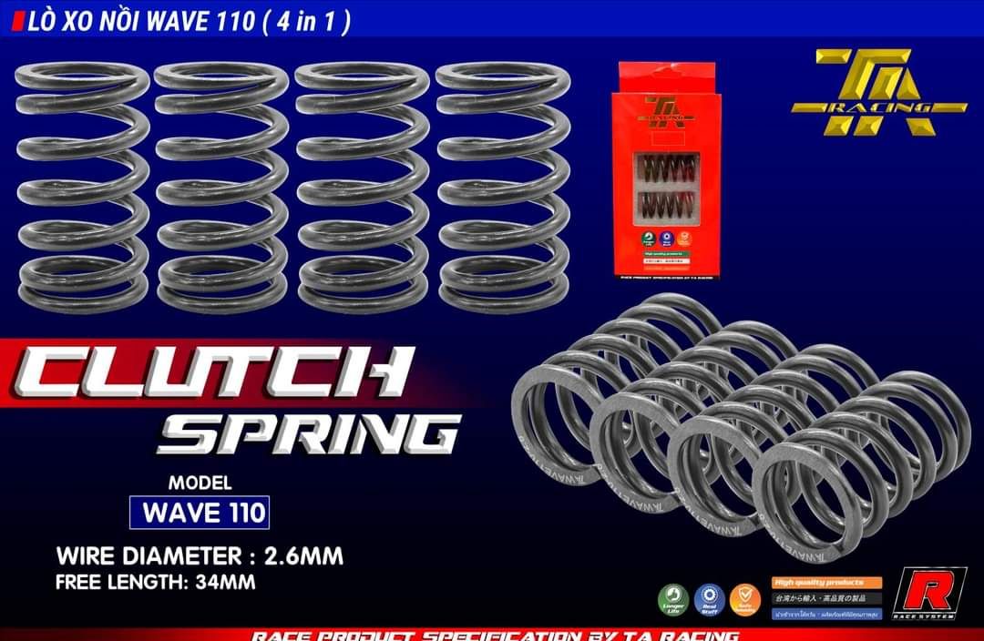 Lò xo nòi wave-dream-TA racing 2.6mm