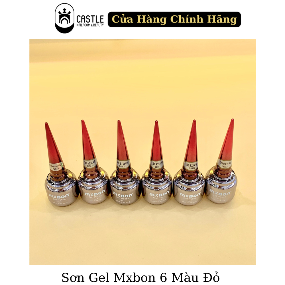 Sơn Gel MXBON 6 Màu Đỏ - Chính Hãng