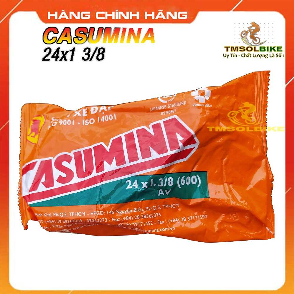 Ruột xe đạp casumina 24x1 3/8 , săm xe đạp casumina 24x1 3/8 - hàng chính hãng