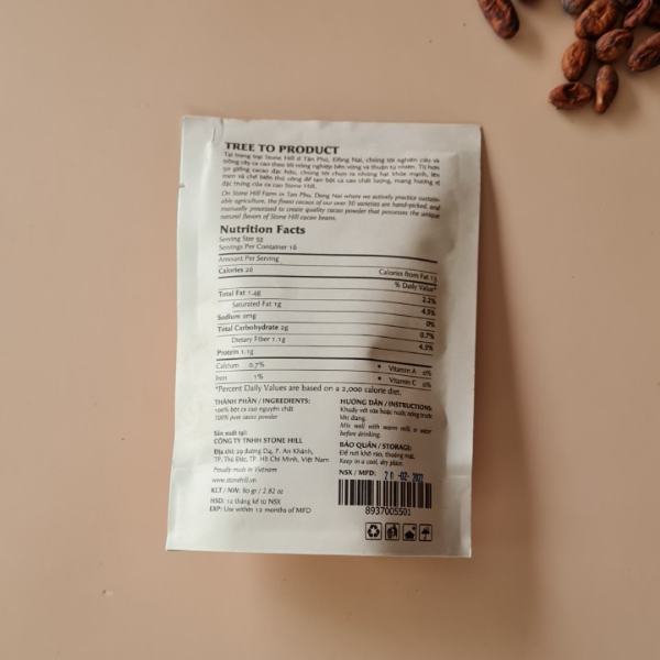 Bột Ca Cao Nguyên Chất Stone Hill Cocoa Powder
