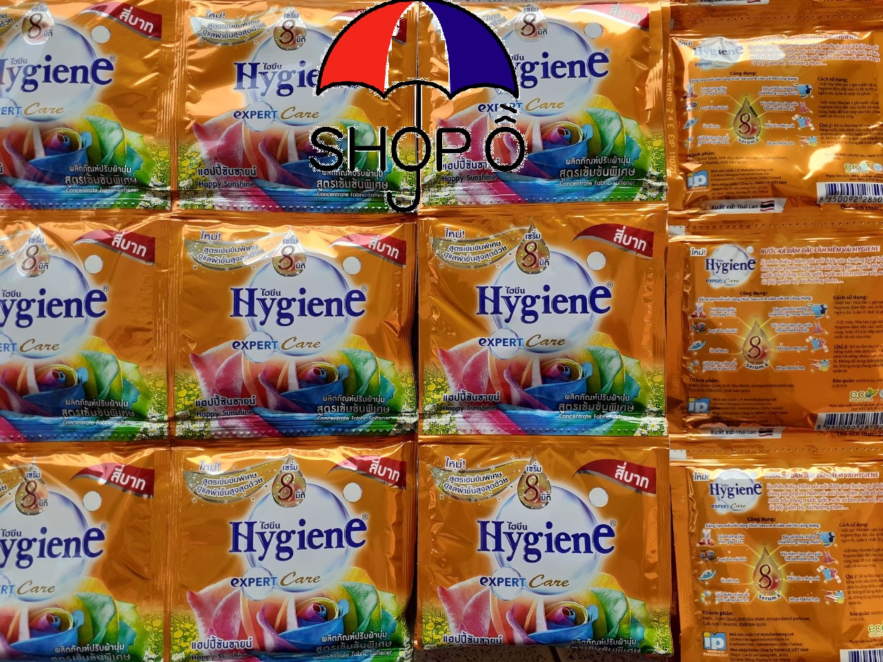 Combo 5 dây ( 60 gói) Nước xả vải đậm đặc Hygiene Thái Lan