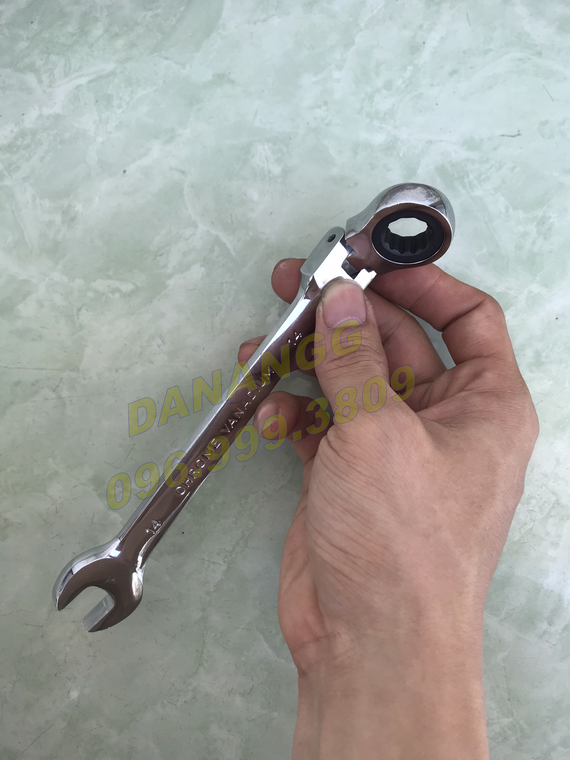 Cờ lê tự động gập 14 mm đài loan