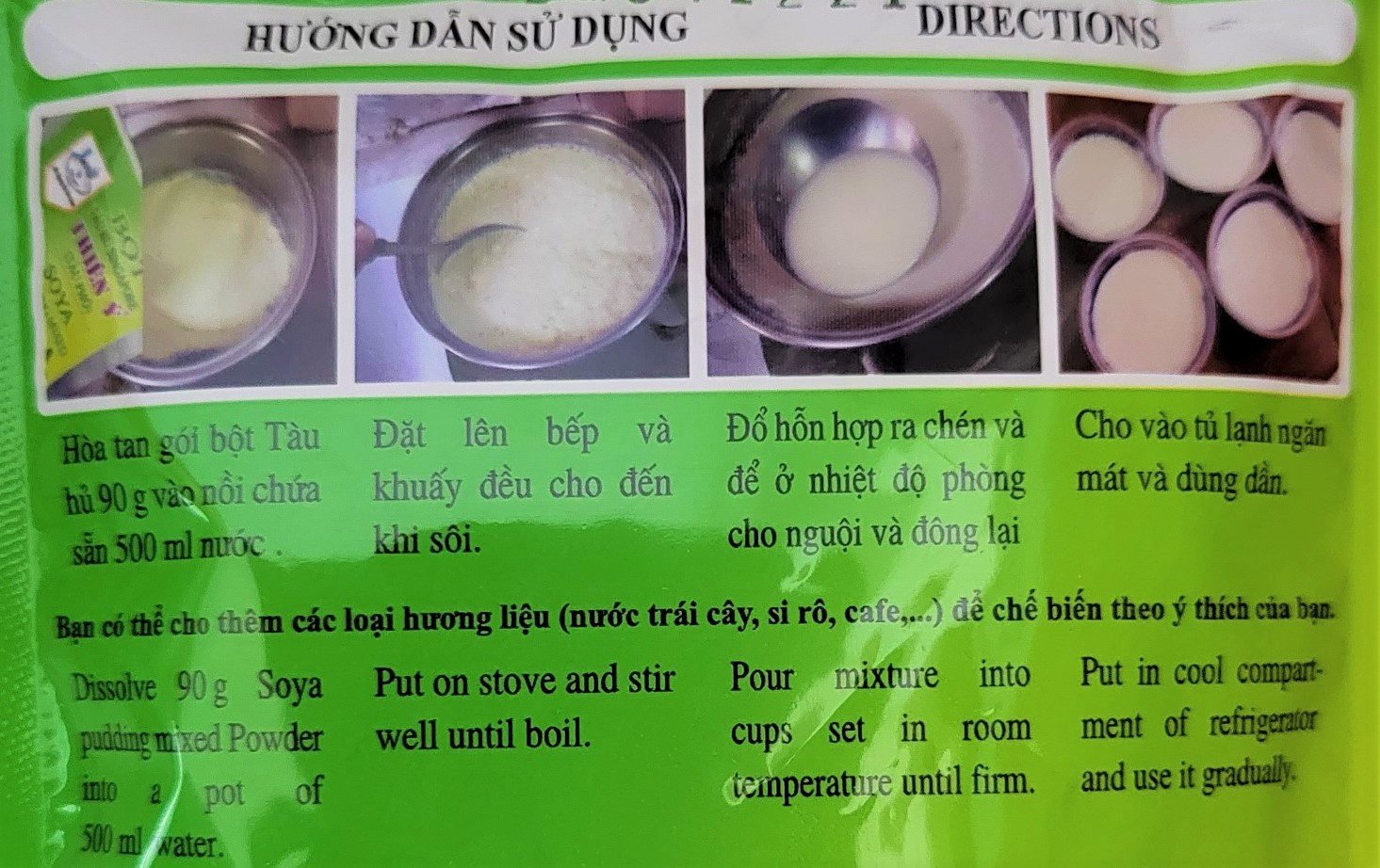 [Túi 90g] BỘT TÀU HỦ (TÀU PHỚ) [Singapore] THIÊN Ý Soya Pudding Mixed