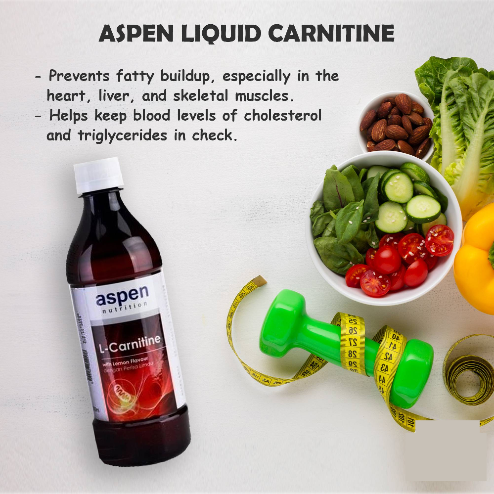 aspen l carnitine ASPEN NUTRITION LIQUID CARNITINE PLUS 500ML (LEMON FLAVOUR) L-Carnitine Fat  Metabolism Boost Energy Production Liquid Supplement Essential Amino Acids  Carnitine Supplement - Lazada