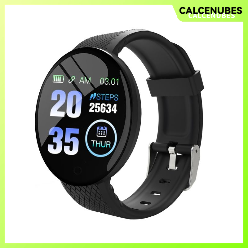 Calcenubes D18 Đồng hồ thông minh Bộ theo dõi sức khỏe với theo dõi nhịp tim và thiết kế chống thấm nước thể thao ngoài trời sinh viên đo nhịp tim bước