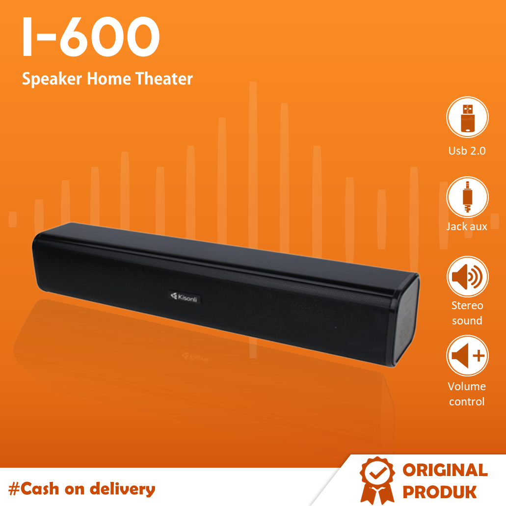 GE Speaker Laptop / Komputer Kisonli I600 Design Long Strip Bass