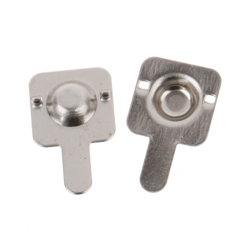 bo 10pair Replacement Metal Batteries Spring Contact Plate Silver For AAA Batterie