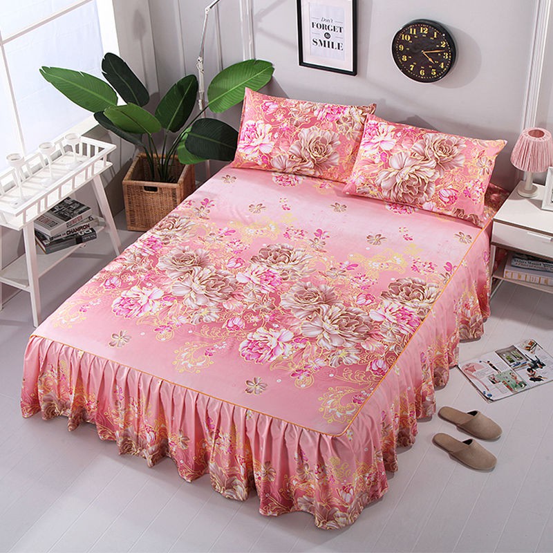 king single bed pink