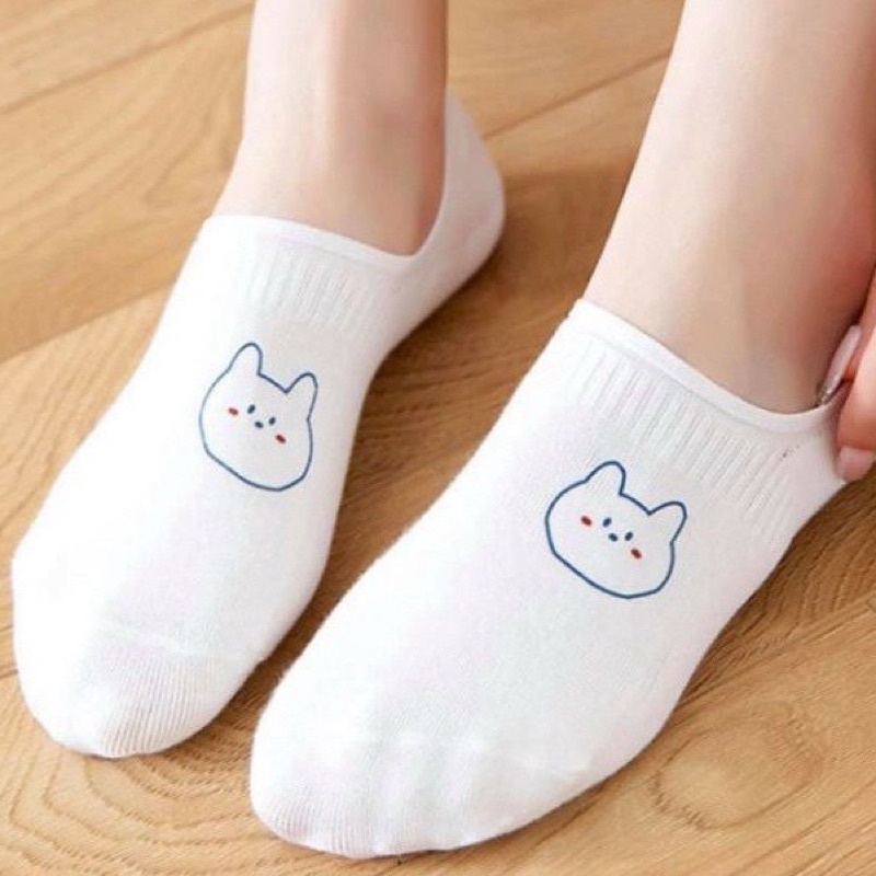 SÉT 10 ĐÔI TẤT HÀI GẤU TRẮNG SIÊU XINH