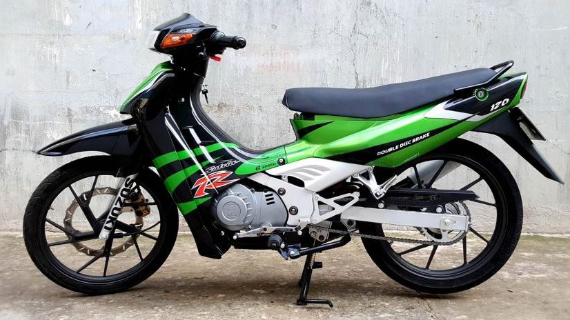 Tem suzuki satria 2000 đen xanh heliken - tem chuẩn cao cấp