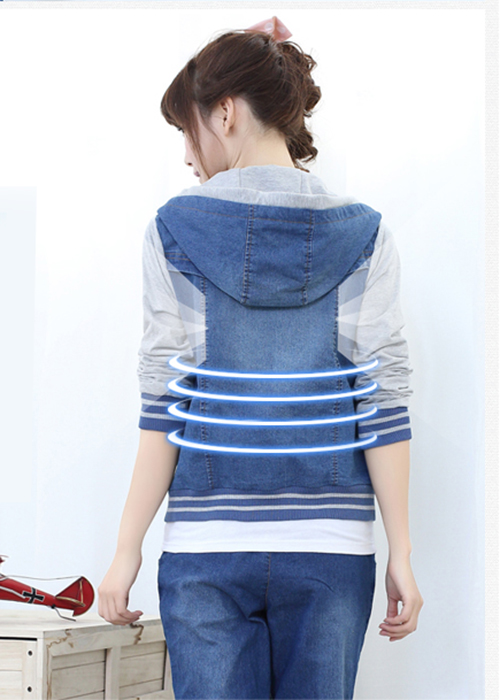 Áo Khoác Jeans Nữ có nón Cao Cấp