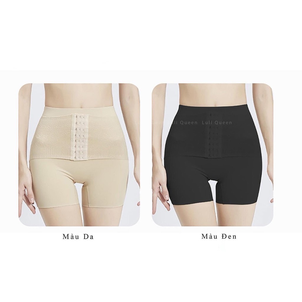 Quần gen nịt bụng su lụa móc cài trước