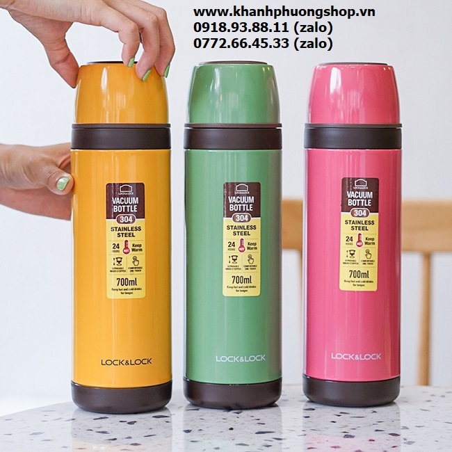 bình nước giữ nhiệt lock&lock 700ml - bình nước lock&lock