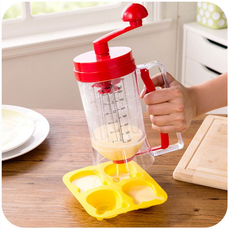 Manual Pancake Machine 800ml/26.7 OZ Cupcake Funnel Batter Dispenser