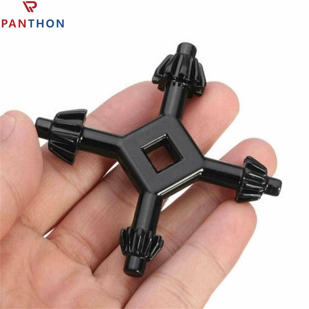 【💕Ready Stock🎉】PANTHON 1Pc 4 In 1 Universal Chuck Key Drill Drilling Holder Spanner Ratchet Socket Ring Combination Grip Star Wrench(8*8*3cm)