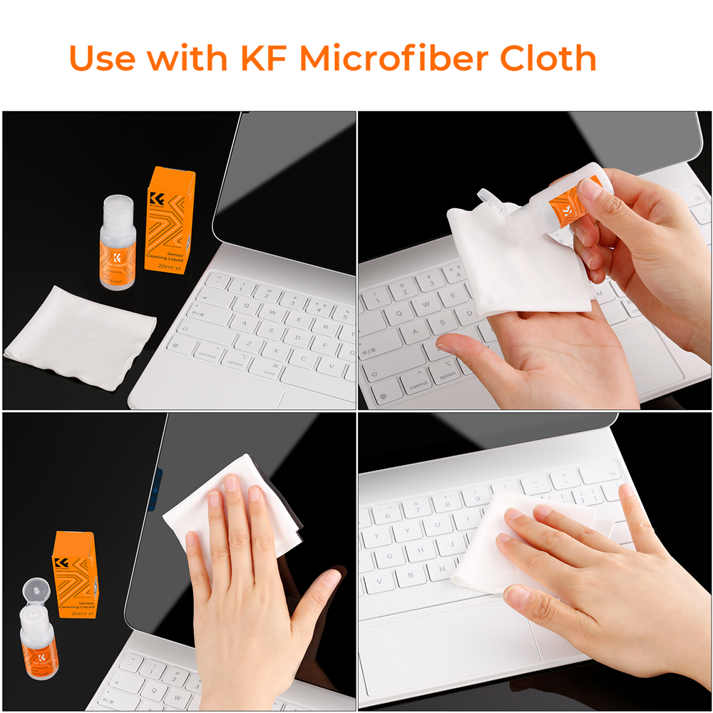 K&F Concept Camera Cleaner Solution Alcohol Free CCD CMOS 1pcs/2pcs Cleaning Fluid 20ml for DSLR Sensor Cleaning