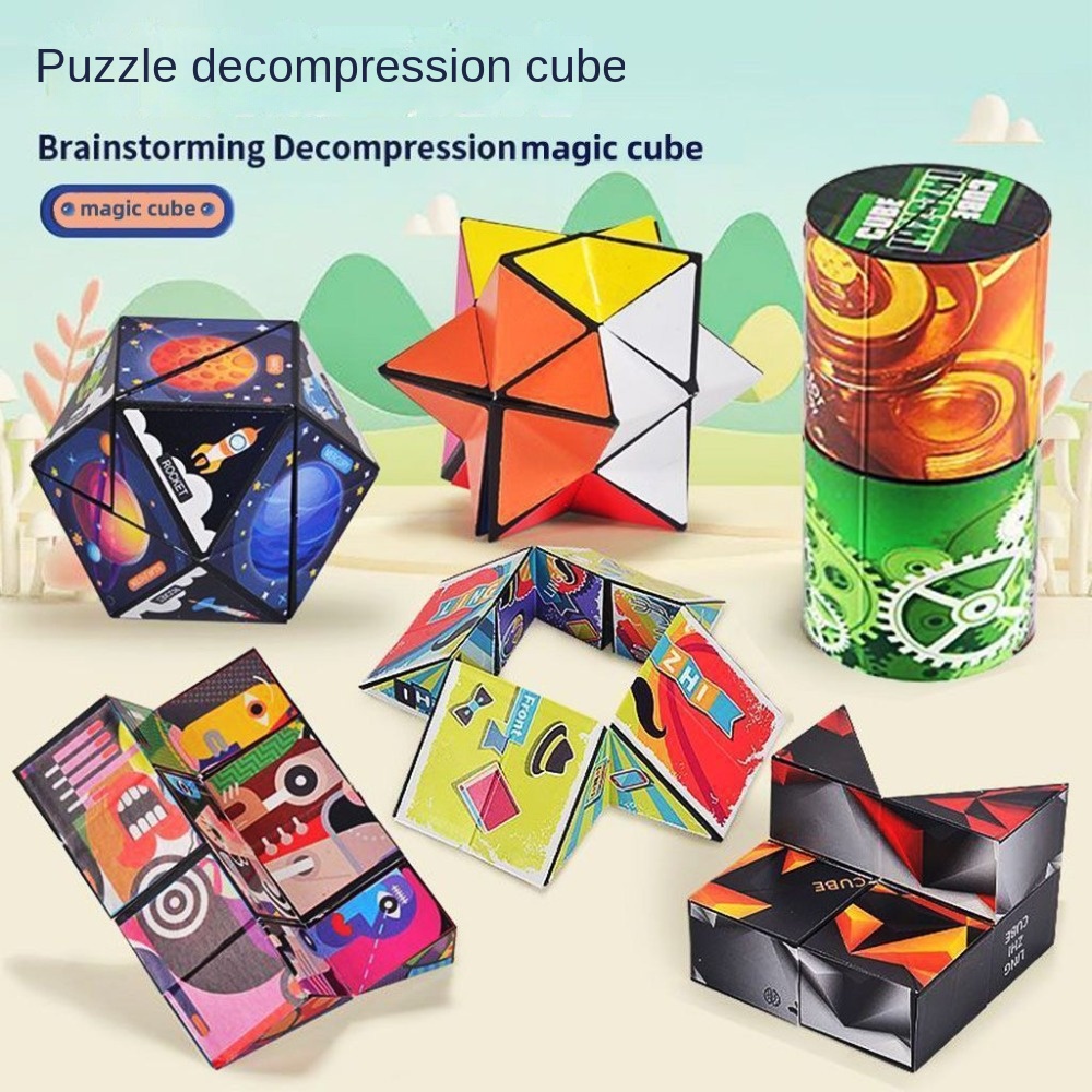 Ever-đồ Chơi Khối Rubik Hình Học 3d Cho Trẻ Em
