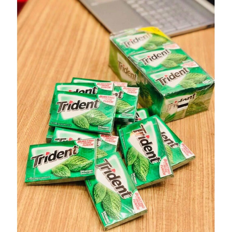 (4 vị) Kẹo gum Trident (14 viên - Sugarfree)