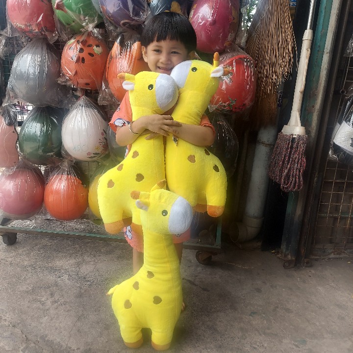 HƯƠU CAO CỔ NHỒI BÔNG CAO 50CM