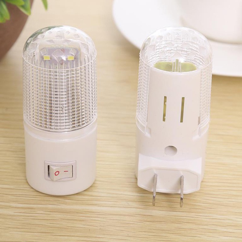 Đèn Ngủ Tròn LED 3W Có Công Tắc
