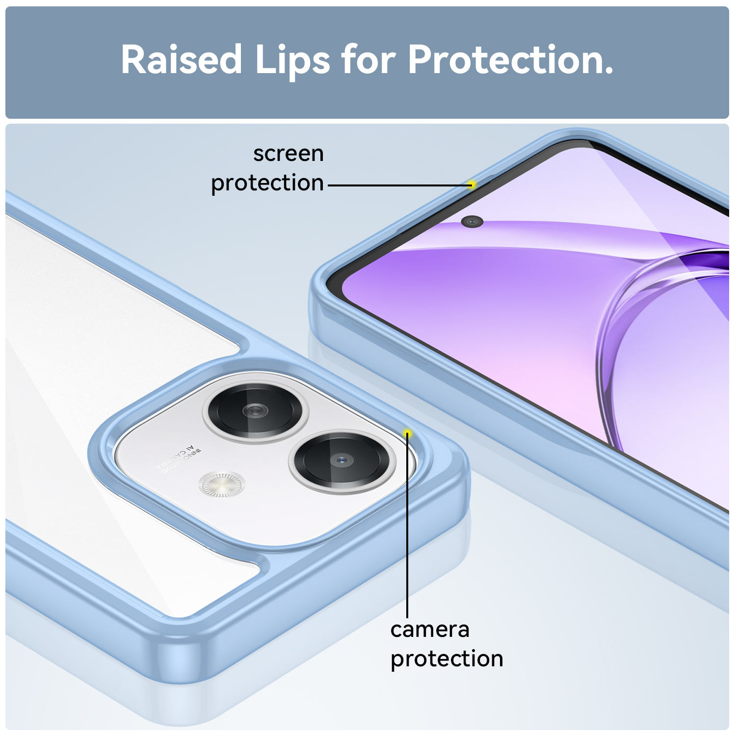 Oppo A60 5G Case,Clear Designed Shockproof Phone Case, Bumper Hybrid Transparent Phone Case Cover for Oppo A60 5G. 