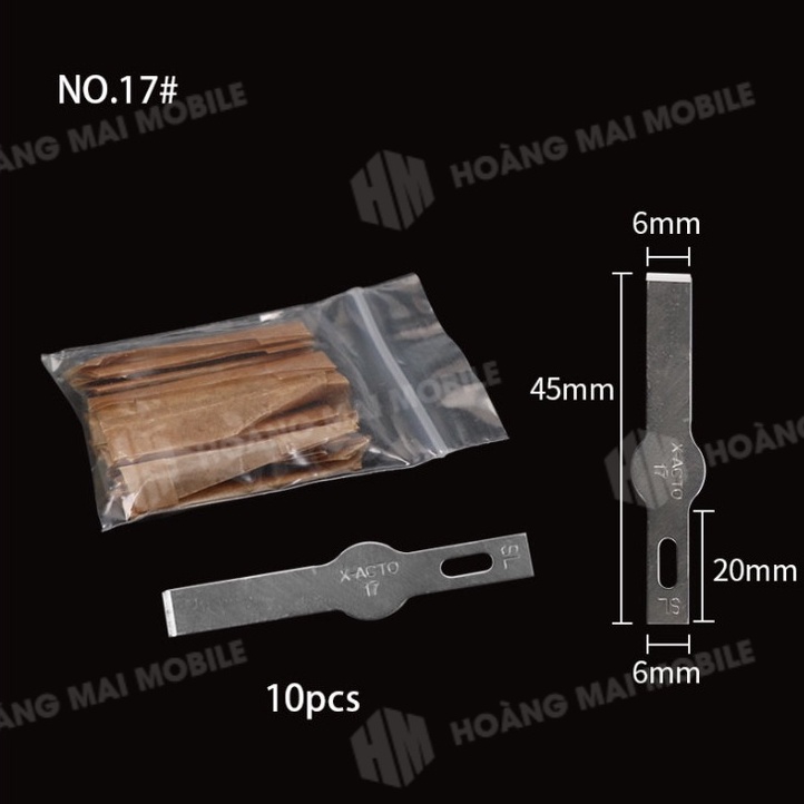 17 blade with glue scraper blade, IP glass back cover