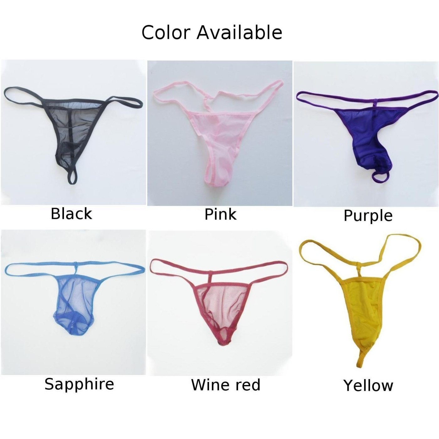 【YOUWORTH】 G Strings Underwear Liquid Comfortable Fashion Micro See-through Stretch