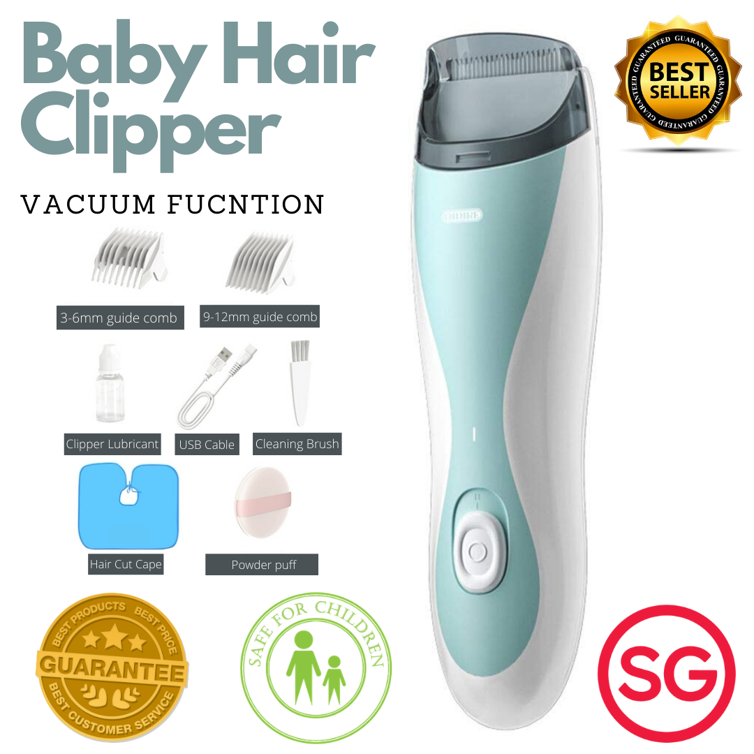 Baby Hair Clipper - Vacuum Auto Suction Kids Baby Hair Trimmer, Electric Hair  Trimmer with 2 Guide Combs, Quiet & Professional, USB Rechargeable, Safe  and Easy to Use Waterproof Cordless Hair Shaver