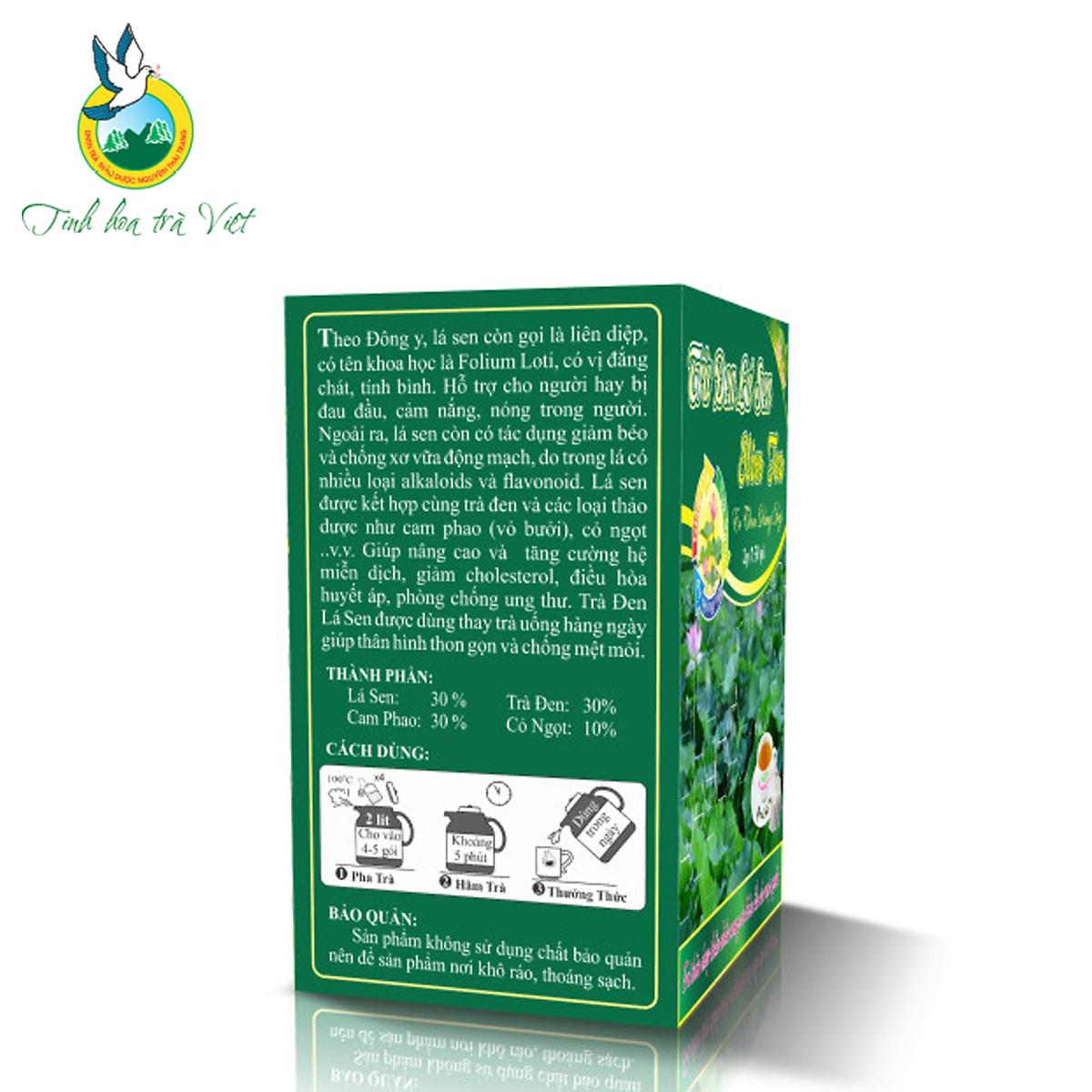 TRÀ ĐEN LÁ SEN SLIM TEA NGUYÊN THÁI TRANG