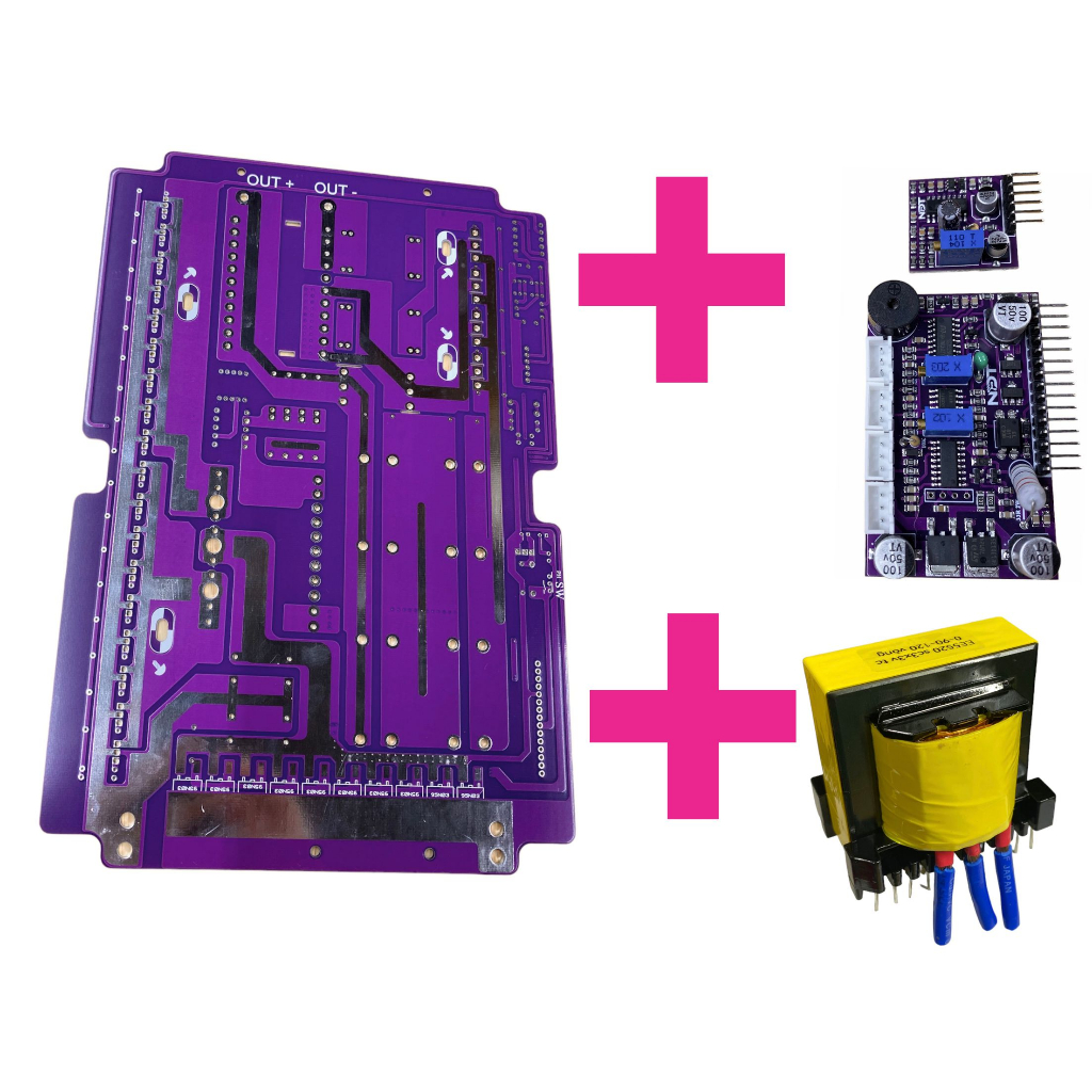 Pcb mạch 18 fet igbt auto nguồn nước + boar dao động + module lái igbt - linh kiện điện tử quỳnh diễn
