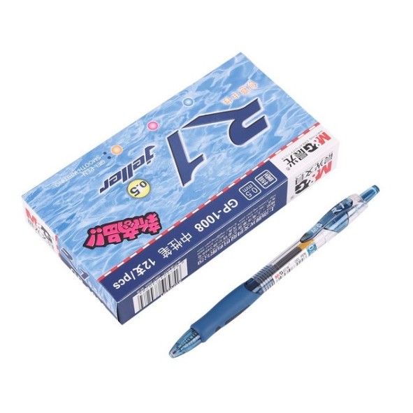 Bút bi nước, bút bi bấm gel, bút béo thần quang, m and g, r1 gp 1008.