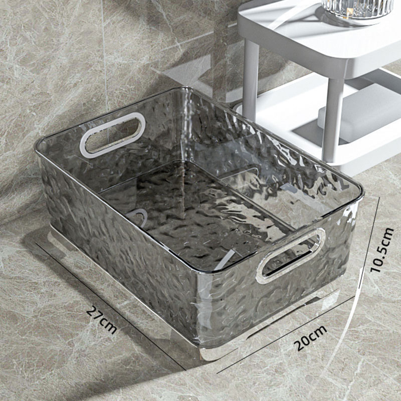 NFA Desktop cosmetics storage box transparent basket Dormitory mask snacks sundry storage rack storage basket