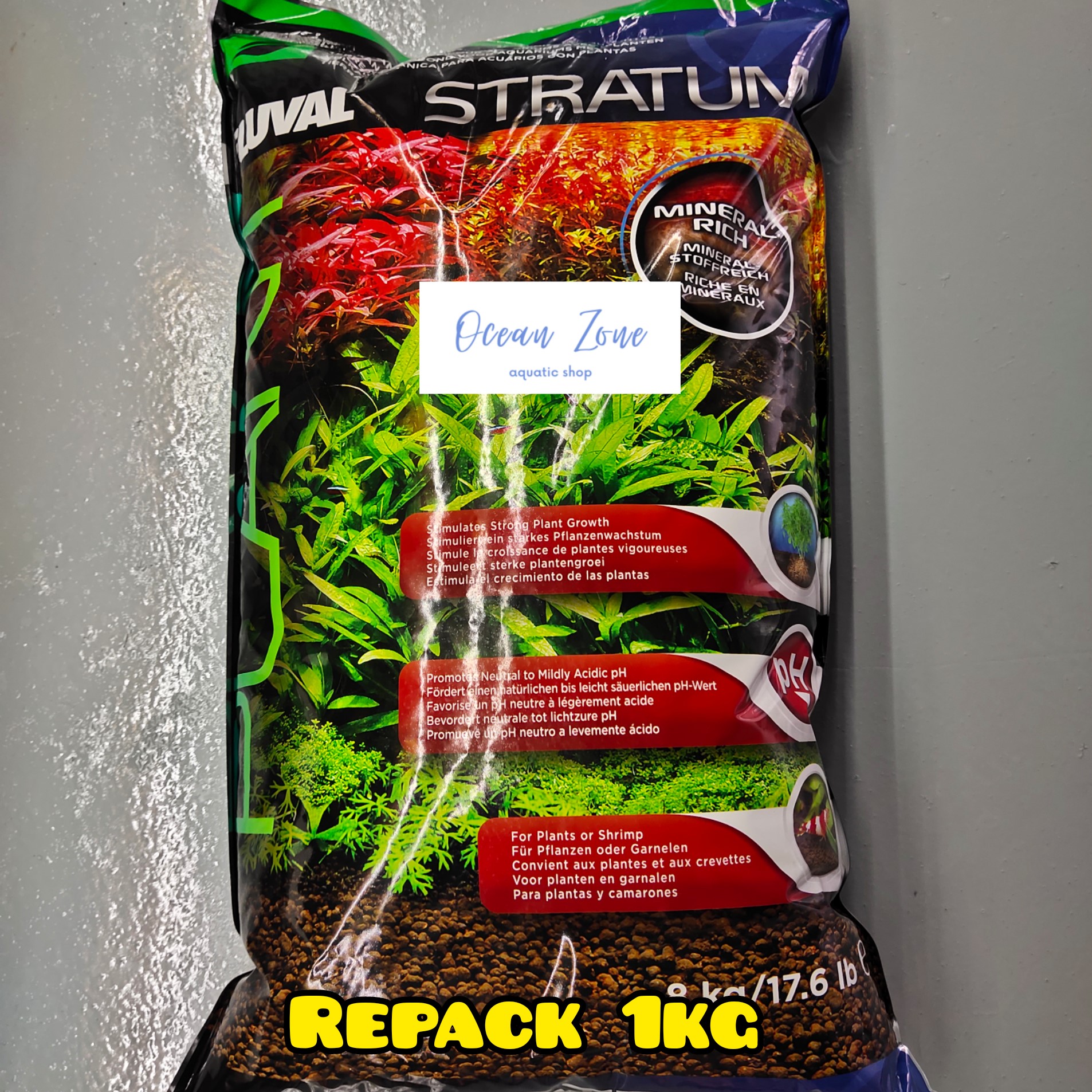 【Ocean Zone】Fluval Plant and Shrimp Stratum/Aquatic Soil – Repack 1kg ...