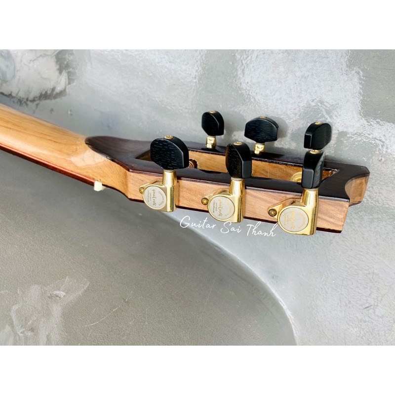 Đàn guitar custom cẩm ấn khảm xà cừ có lắp EQ ACF-5