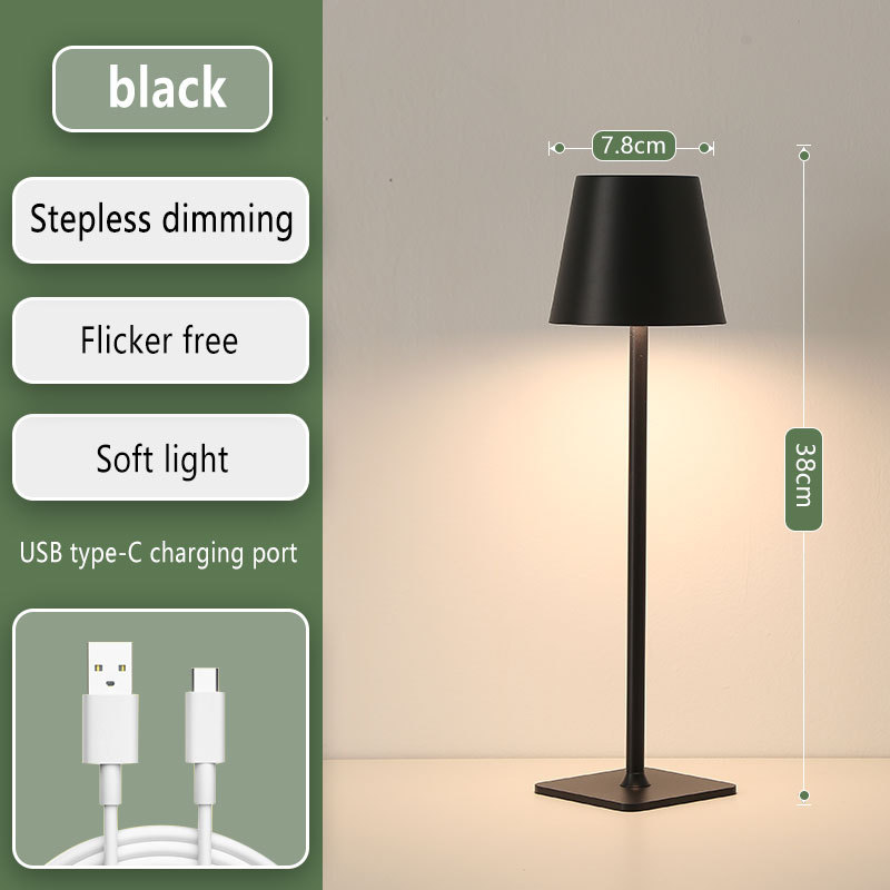 NFA Table lamp atmosphere light touch modern simple American table dining room bedroom bedside study night light