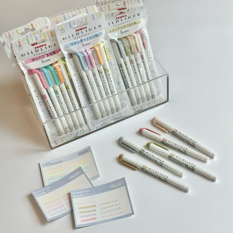 Bộ Bút Dạ Quang Màu MILDLINER 2 Đầu Highlighter & Marker