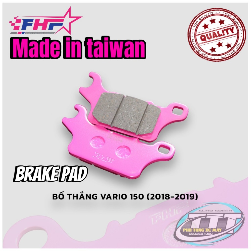 BỐ THẮNG HONDA TAY GA AIR BLADE / VARIO / CLICK / VISION / SCOOPY CÁC ĐỜI FHF RACING