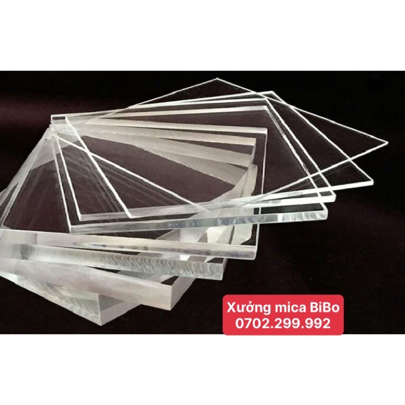 Tấm mica dày 10mm - nhiều kích thước - cắt theo yêu cầu .Mica