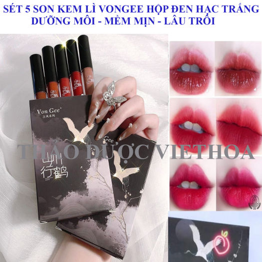 Son Kem Lì VONGEE Cổ trang Hạc Trắng