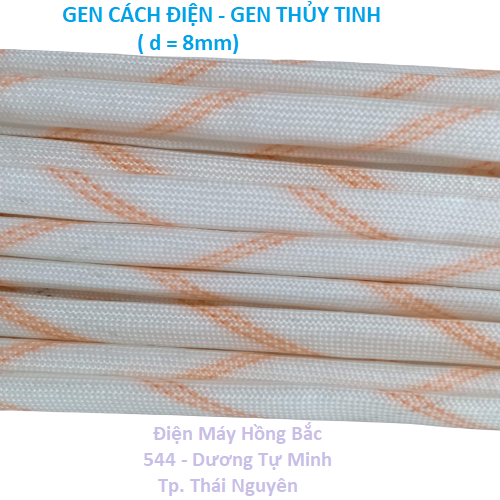 Gen cách điện sợi thủy tinh - 10 mét gen phi 8mm