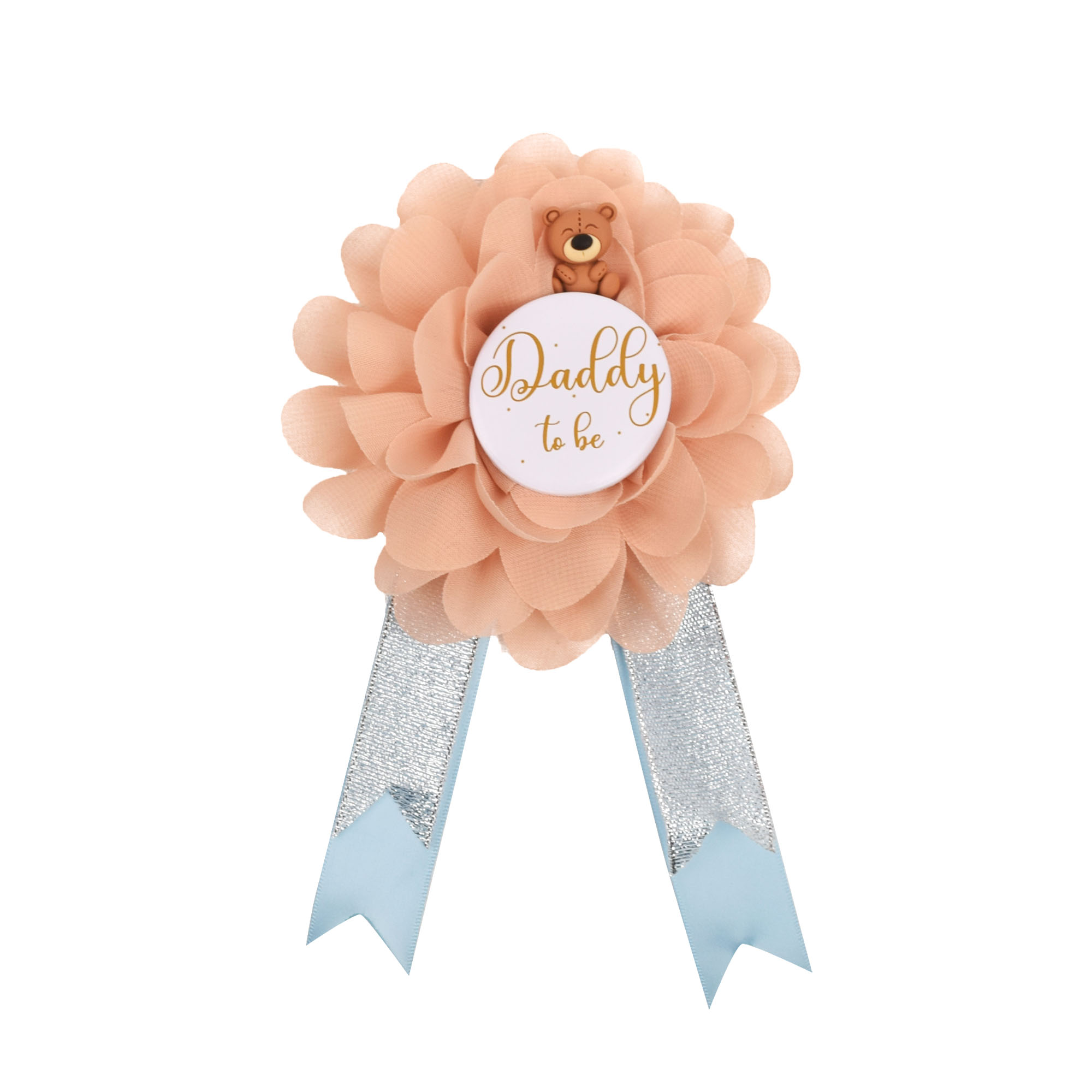 【00e466ed】Blue Teddy Maternity Sash Belt Women Brown Bear