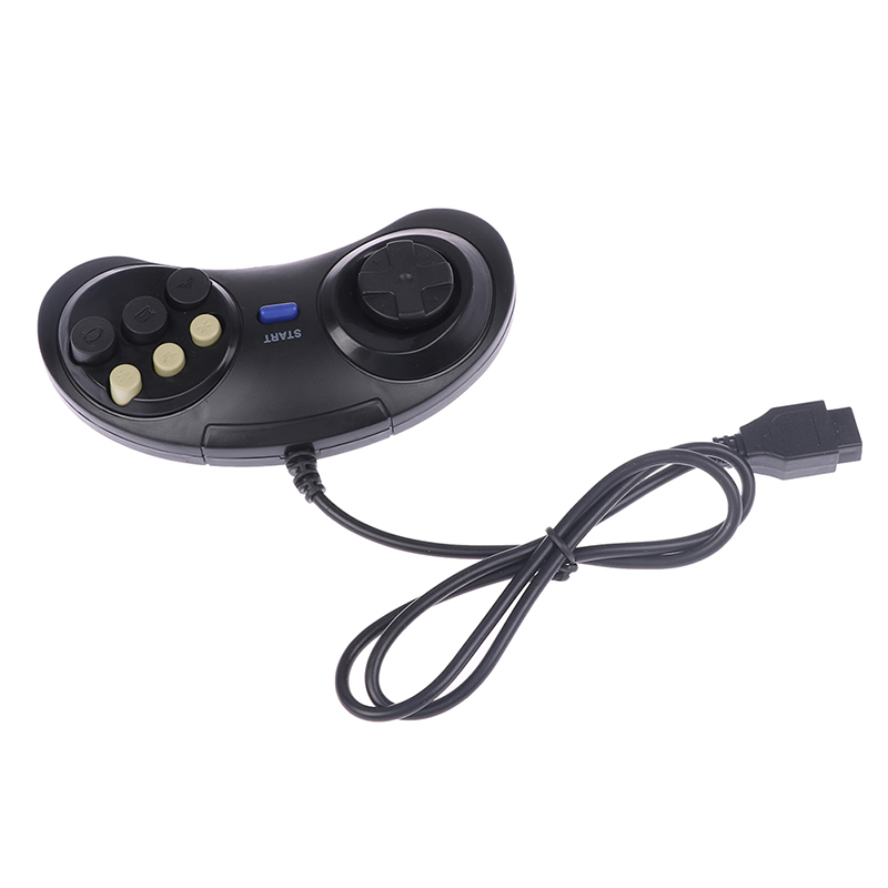 ZTHOME Classic Wired 6 Buttons Joypad Handle Game Controller For SEGA MD2 Mega Drive