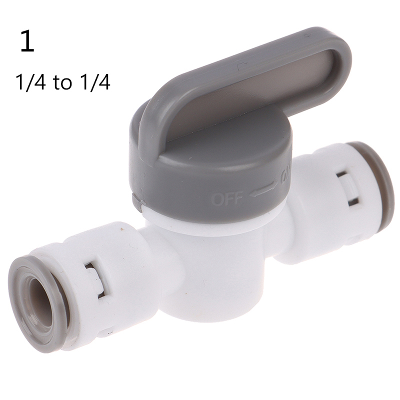 Dinawan 1/4" ball valve inline tap quick connect push fit ro water reverse osmosis