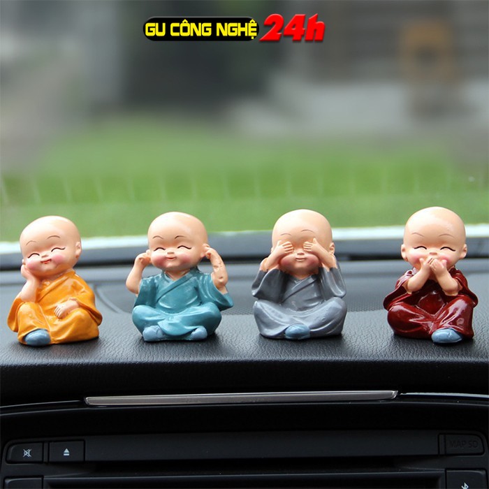 Set 4 Tượng Phật Phong Thủy, Tượng tứ không (Có Hộp)