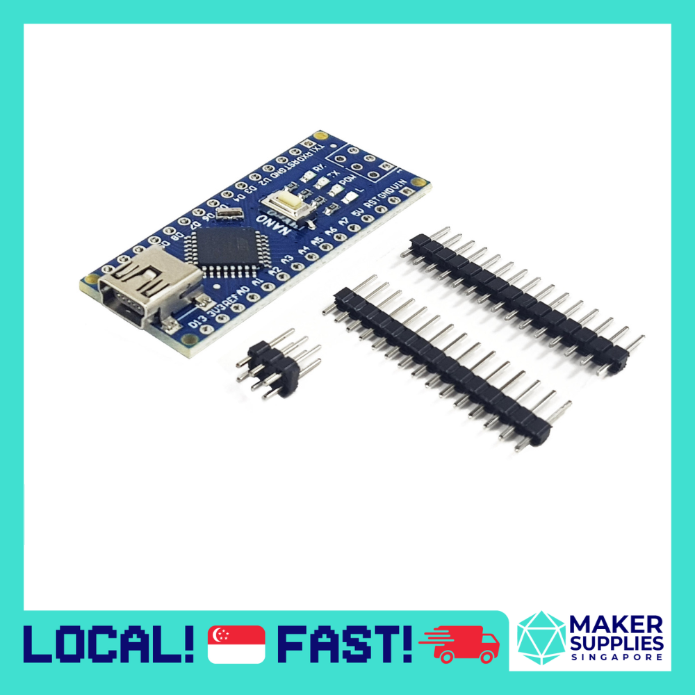 Arduino Nano Atmega328p V30 Ch340 Unsoldered Compatible Microcontrollers Lazada Singapore 5350