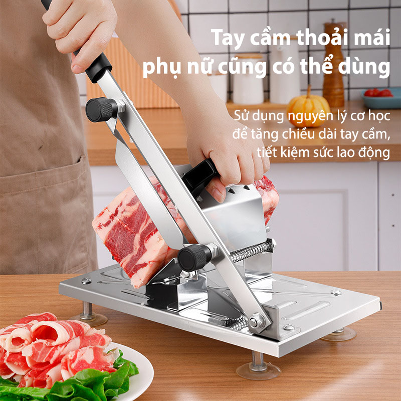 Dao Thái Thịt Đông Lạnh, Máy Cắt Thịt Đa Năng ( Ảnh Thật)